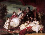 Franz Xaver Winterhalter Portrait of Queen Victoria, Prince Albert, and their children oil